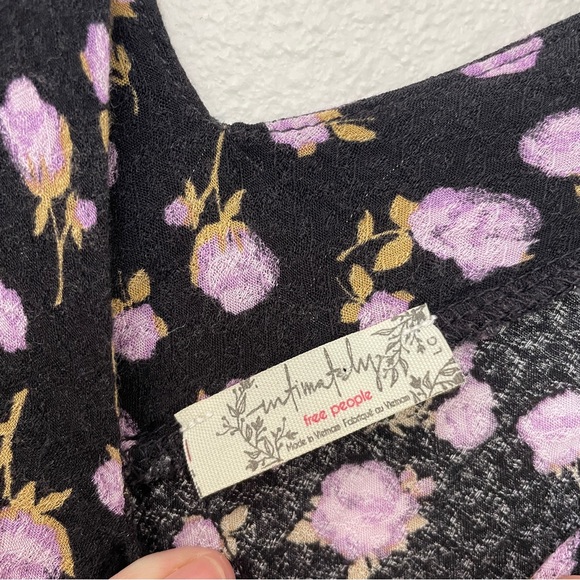 Free People Let It Happen Plunge Neck Minidress - Picture 6 of 10